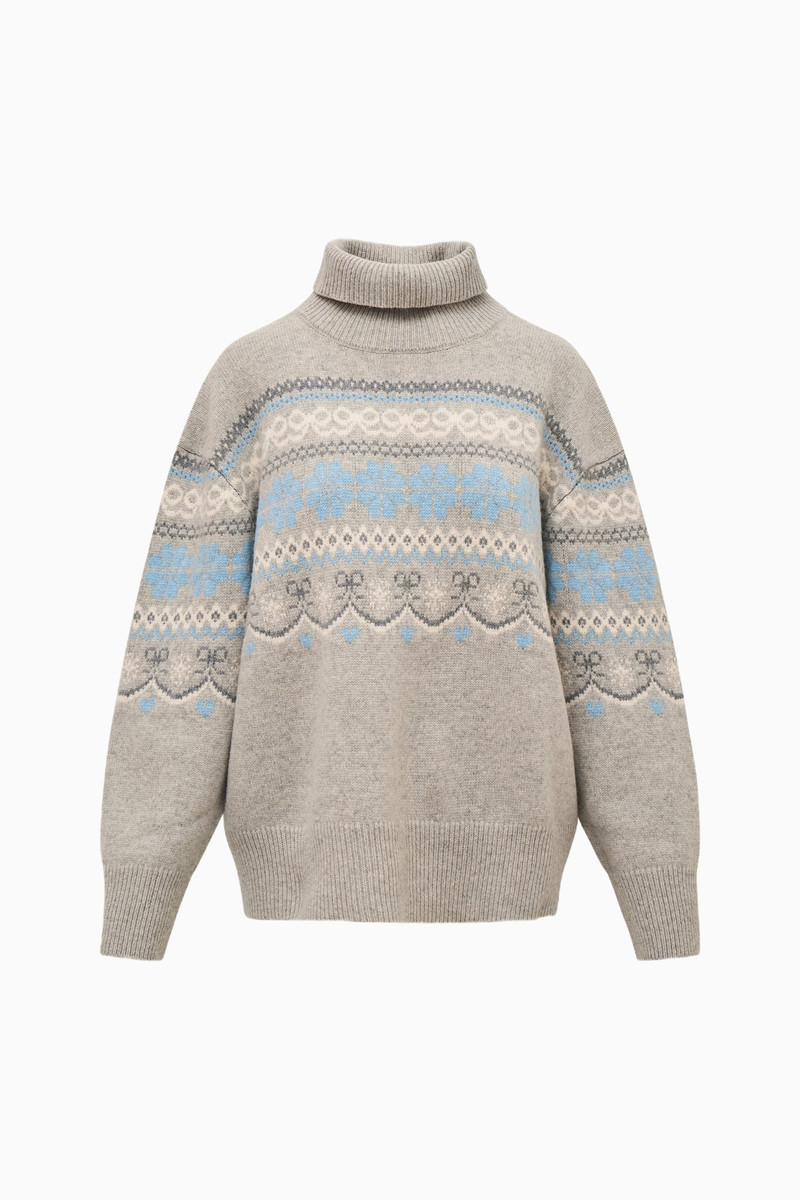 Mirin Wool Fairisle Turtleneck 1