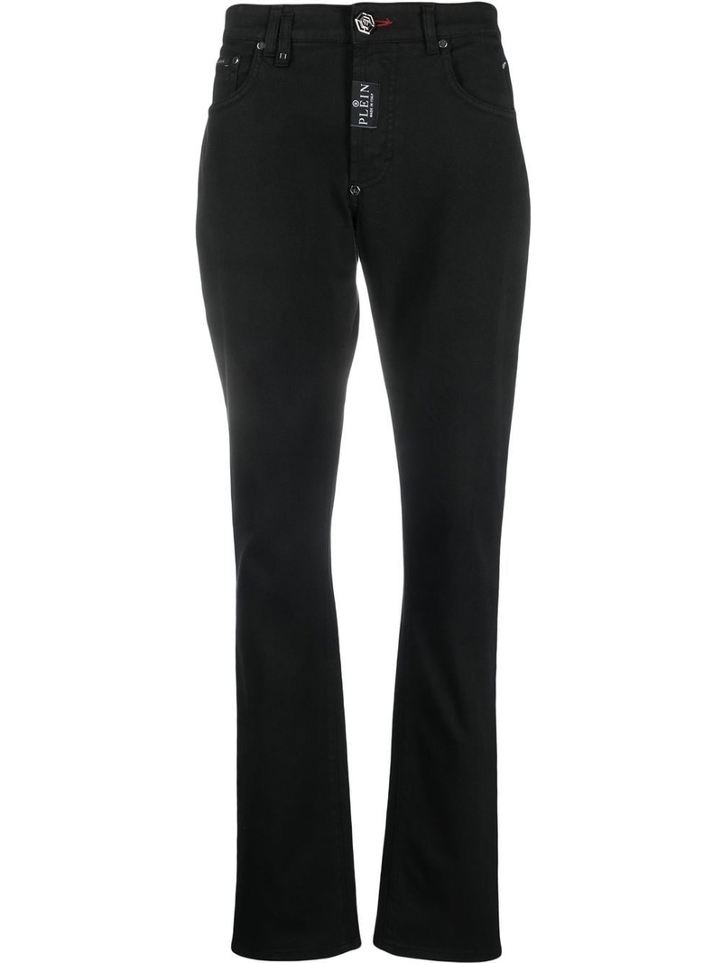 Hexagon mid-rise slim-cut jeans 1