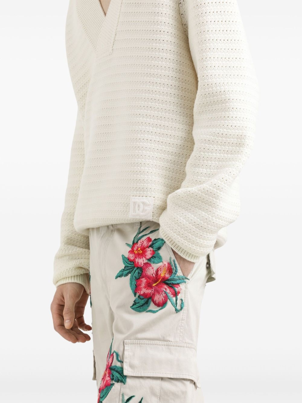 v-neck jumper - 4
