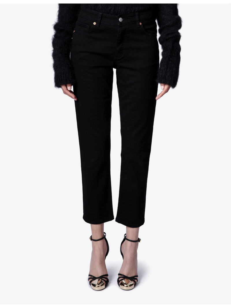 Zadig & Voltaire Boyfit cropped-leg five-pocket jeans outlook