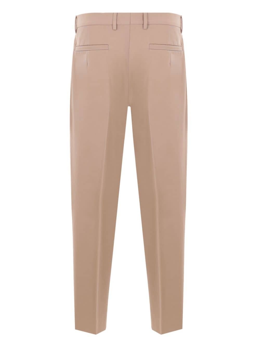 pleated straight-leg trousers - 2