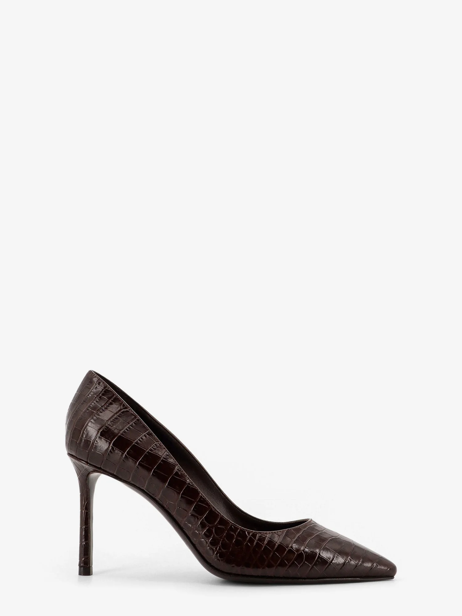 Jimmy Choo Romy 85 Leather Pumps With Croco Effect - 1