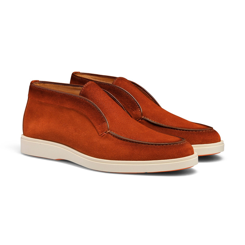 Men's orange suede desert boot 3