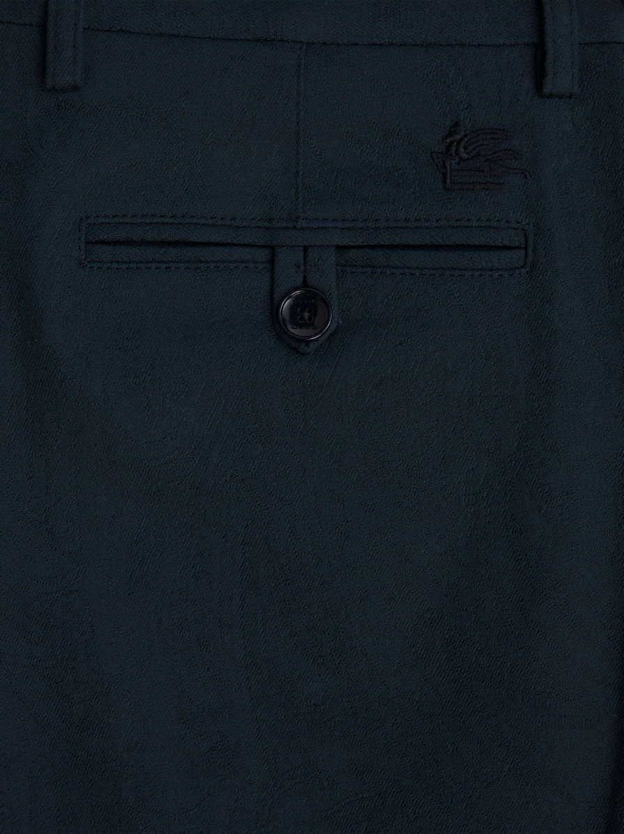 PAISLEY JACQUARD TROUSERS - 6