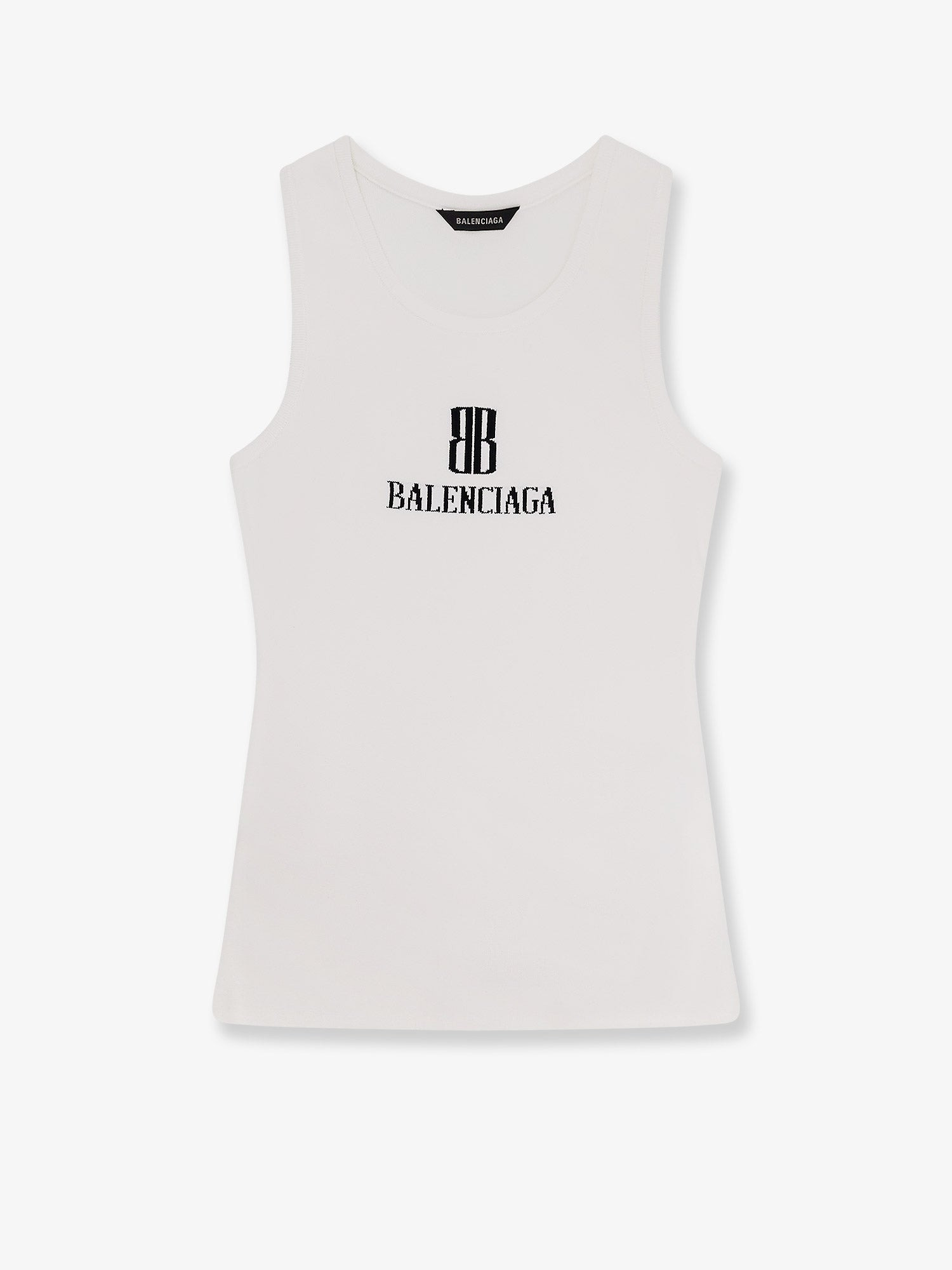 Ribbed Viscose Blend Tank Top - 1