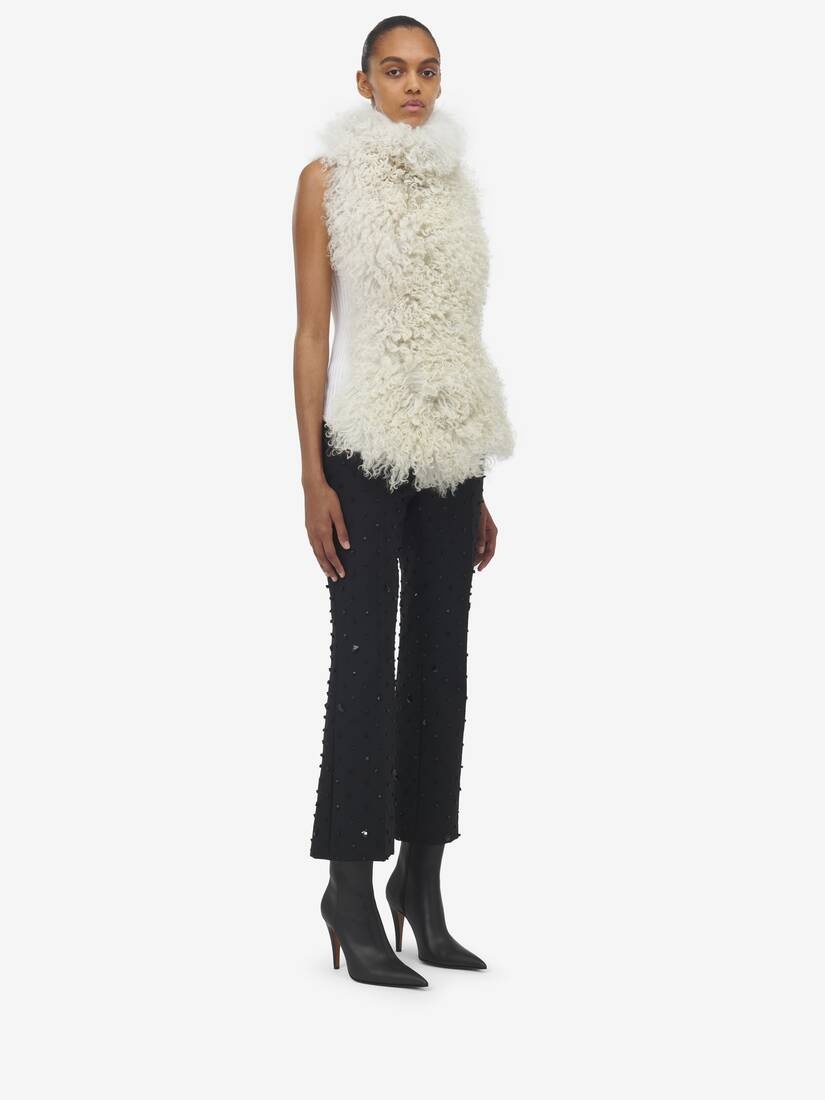 Shearling Sleeveless Top - 4