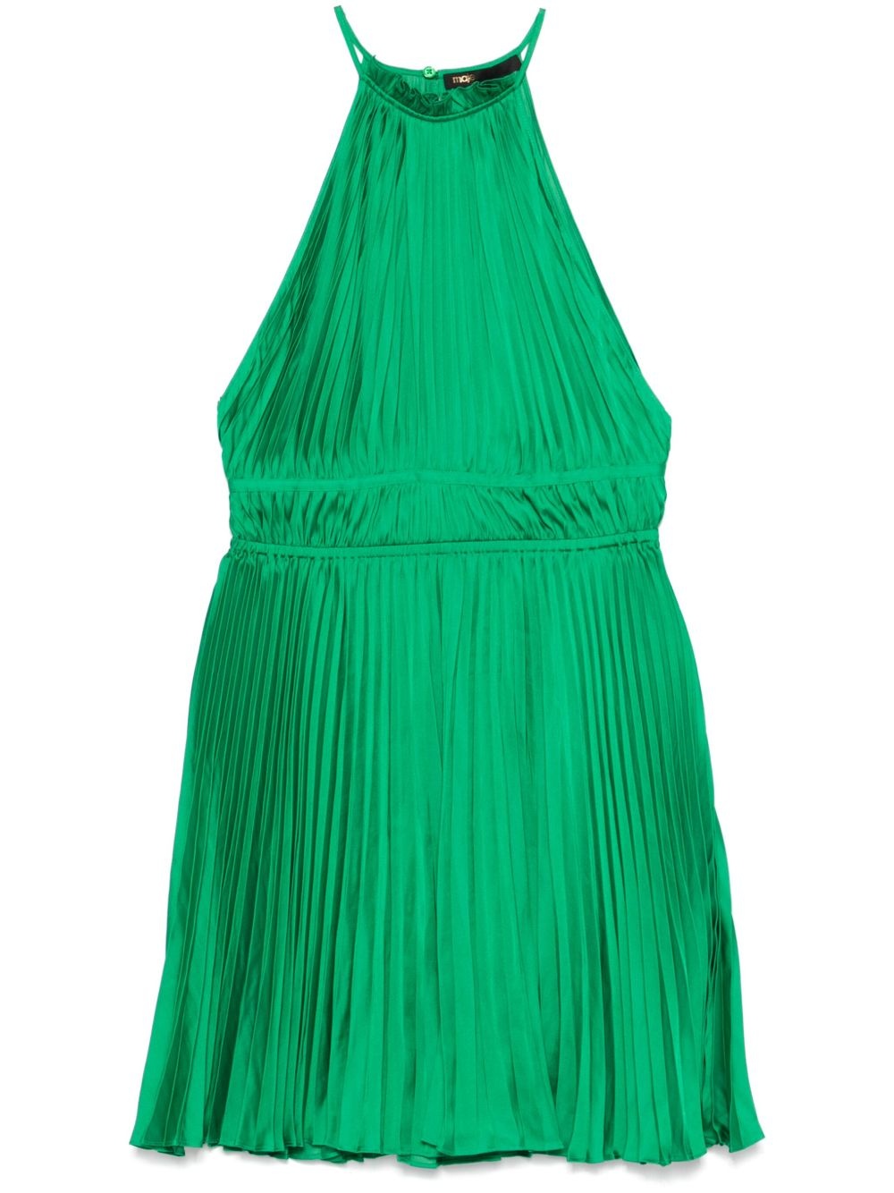 plissé mini dress - 1