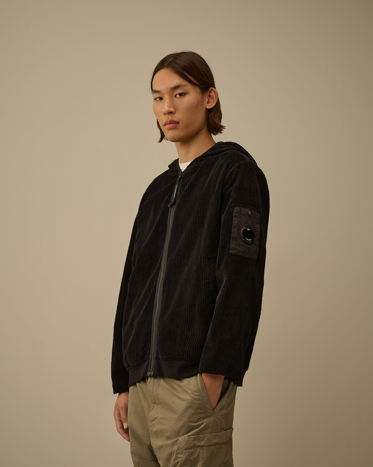 Corduroy 350 Full Zip Hooded Sweatshirt - 3