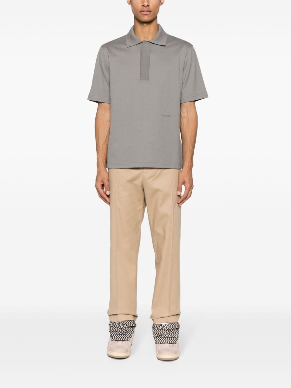mid-rise straight-leg trousers - 2