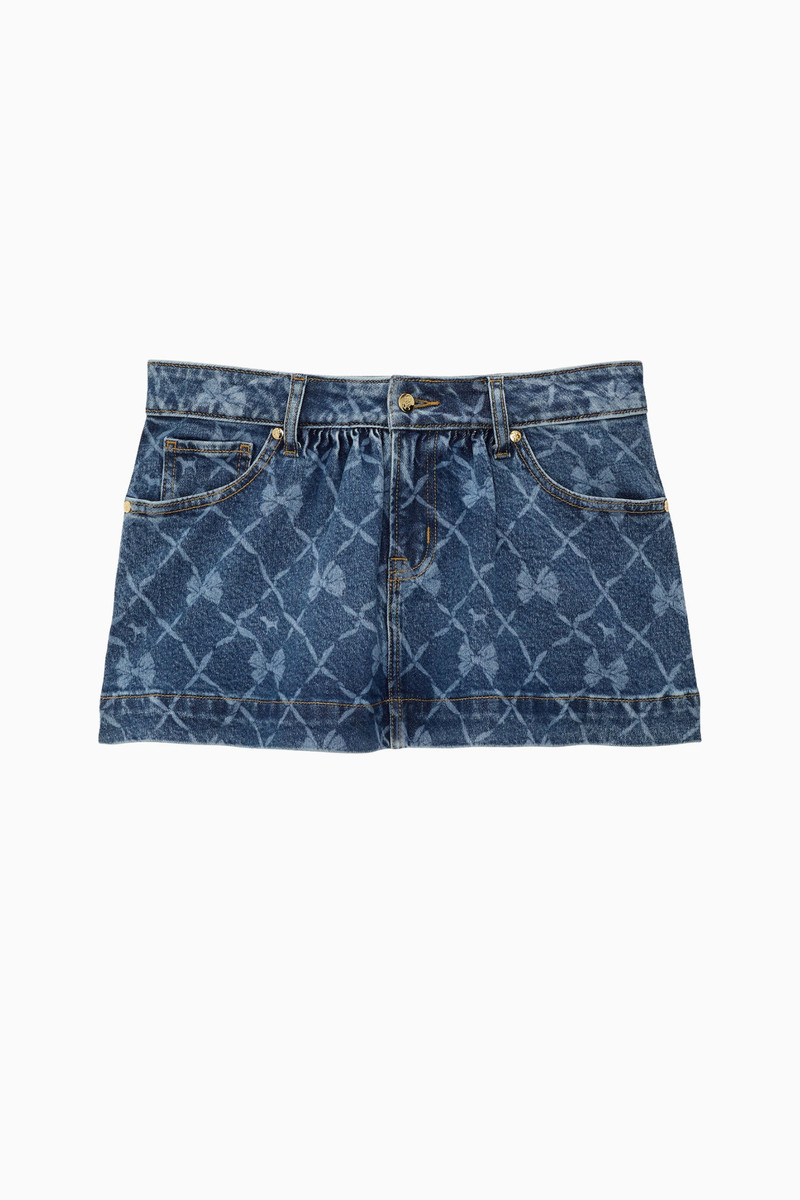 PINK x LoveShackFancy Denim Skirt 1