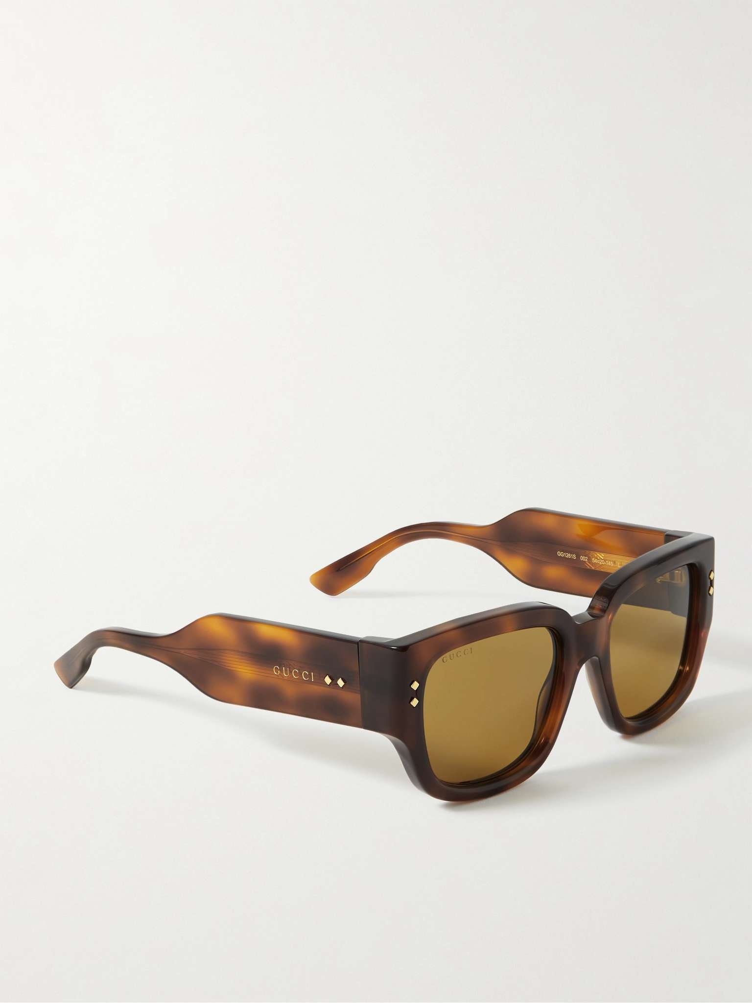Square-Frame Tortoiseshell Acetate Sunglasses - 3
