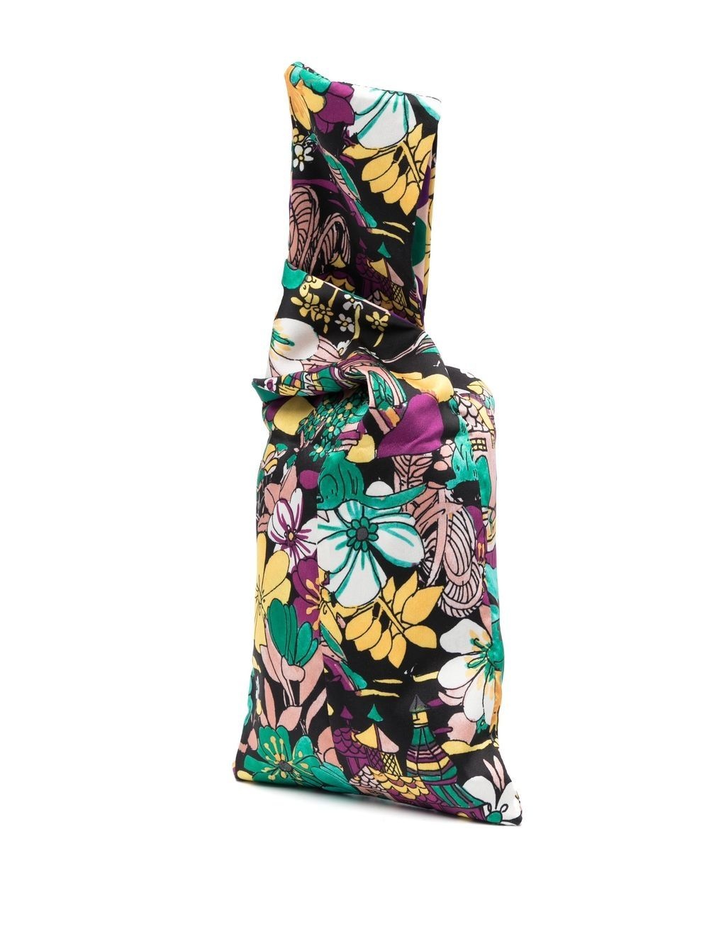Knot floral-print bag - 3