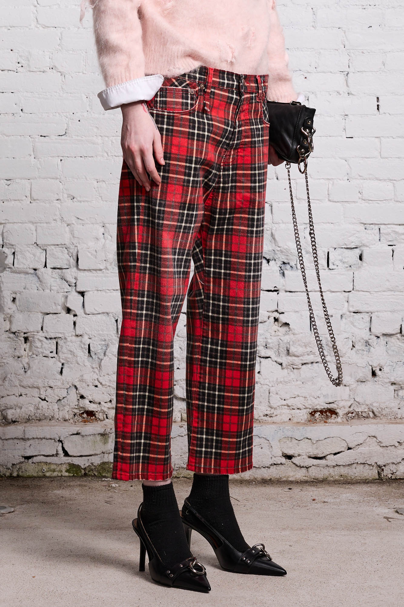 TAILORED DROP - RED PLAID - 5