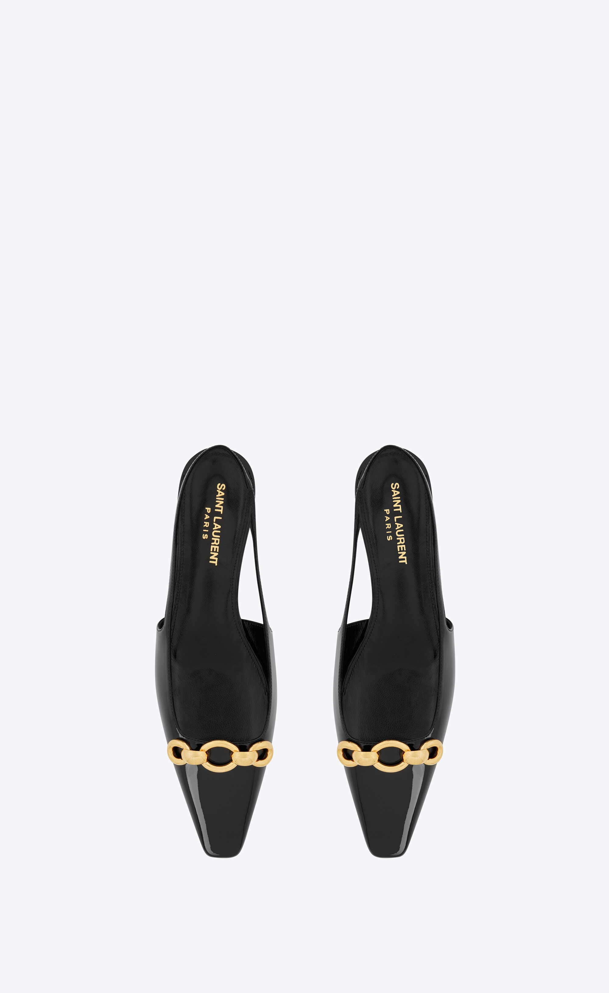 blade slingback flats in patent leather - 2