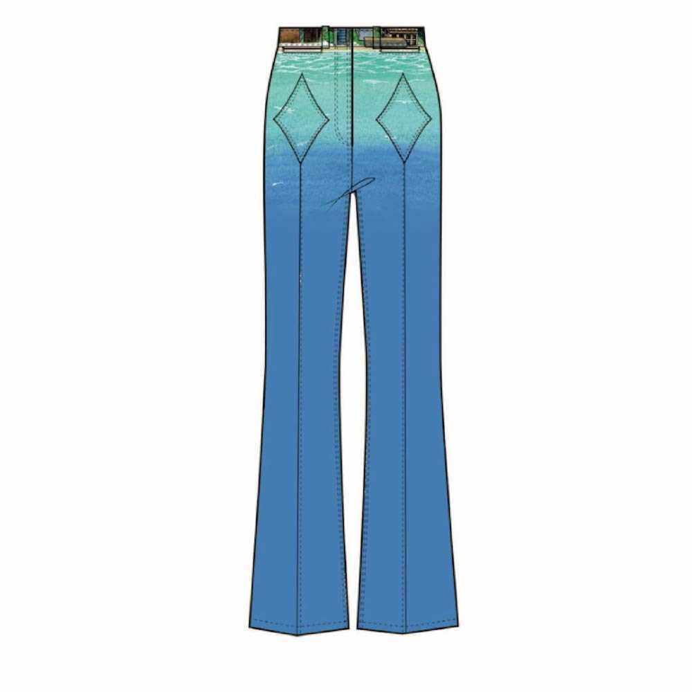 Monogram 70s Flare Jeans | Casablanca Paris - 1