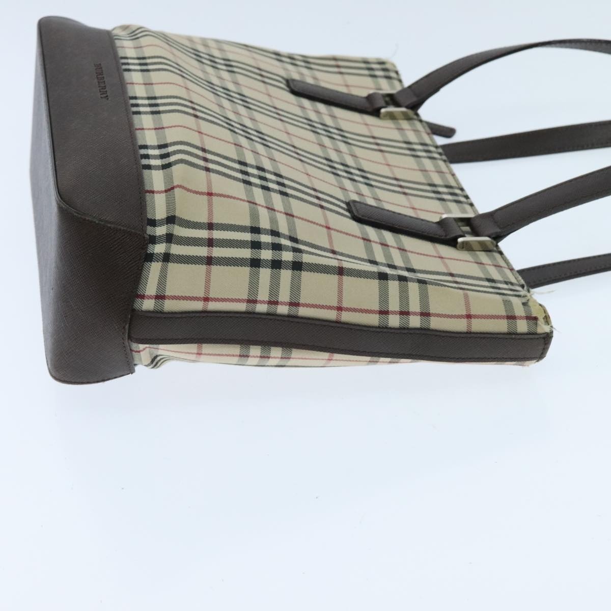 Burberry Nova Check Tote Bag Canvas Beige - 4