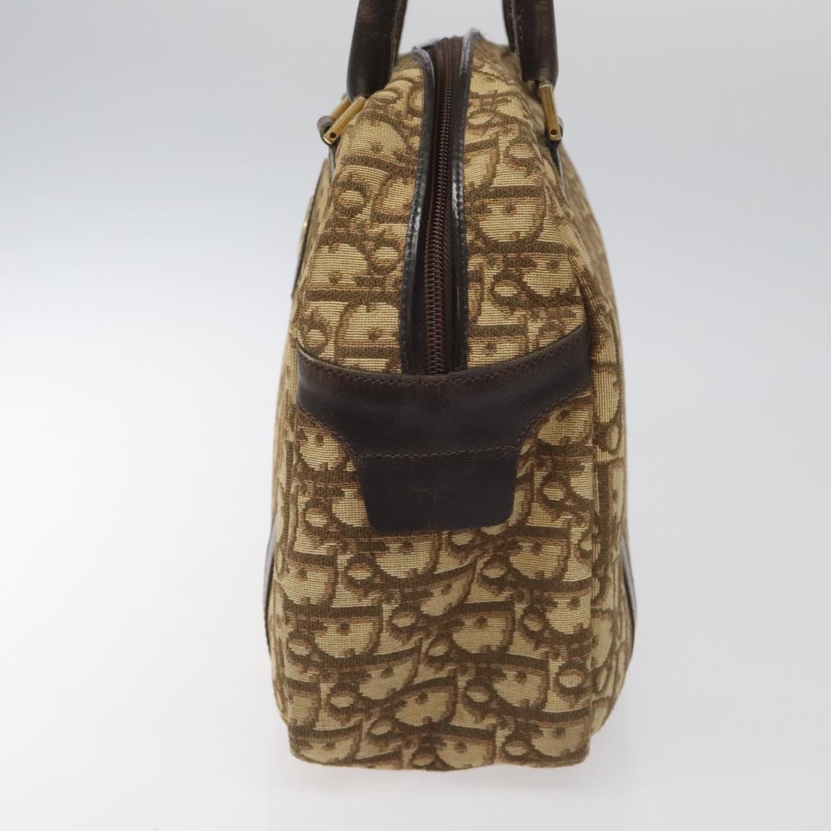 DIOR Trotter Canvas Hand Bag Brown - 4