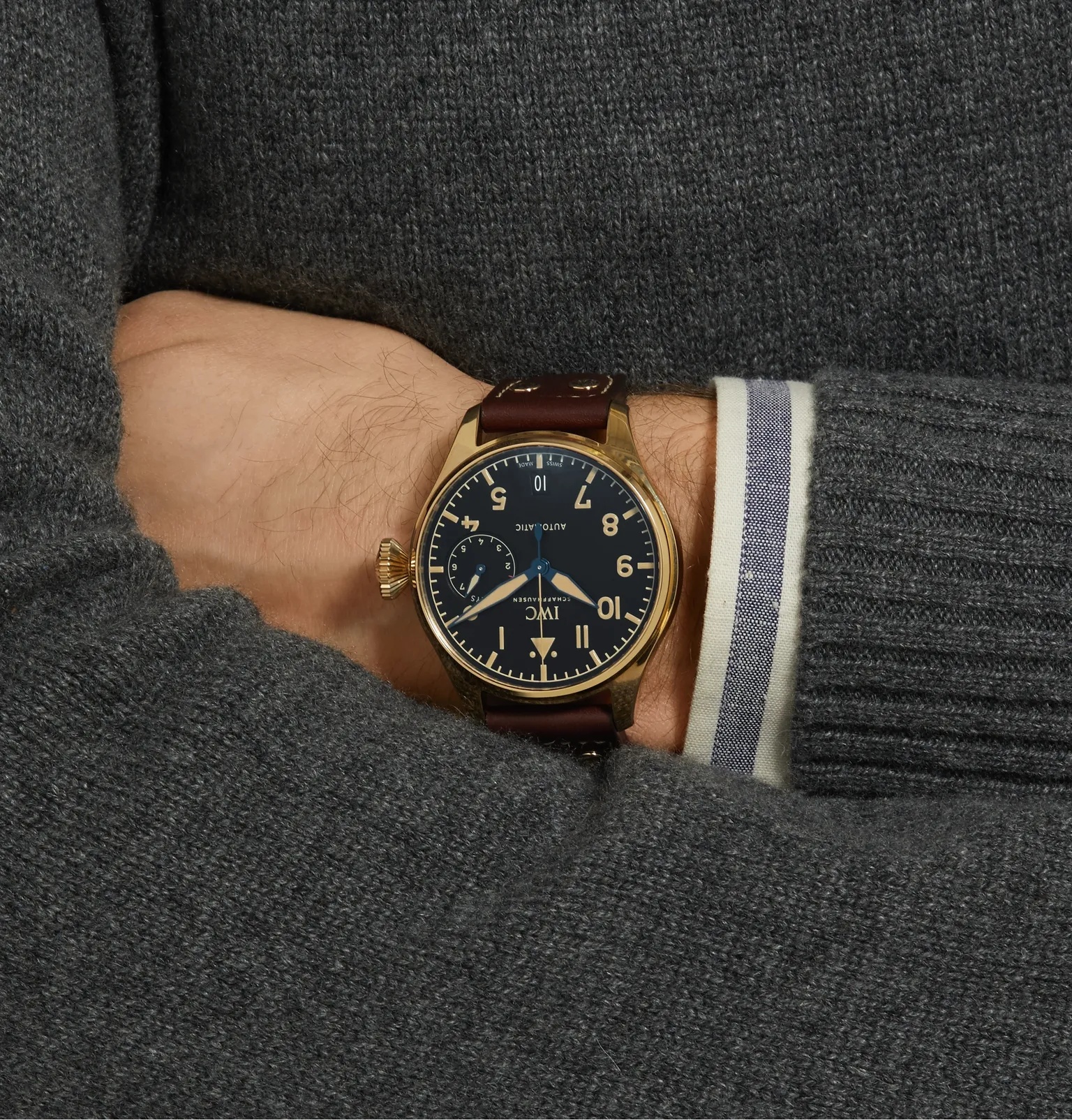 Big Pilot's Heritage Limited Edition Automatic 46mm Bronze and Leather Watch, Ref. No. IW501005 - 2