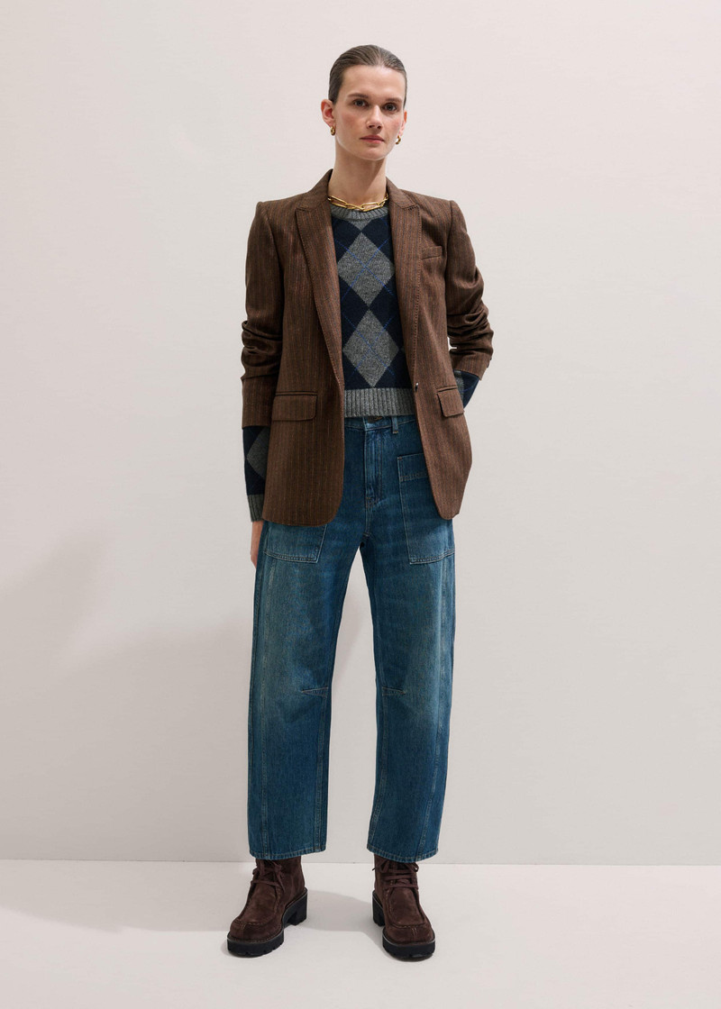 Sharp Shoulder Blazer 3