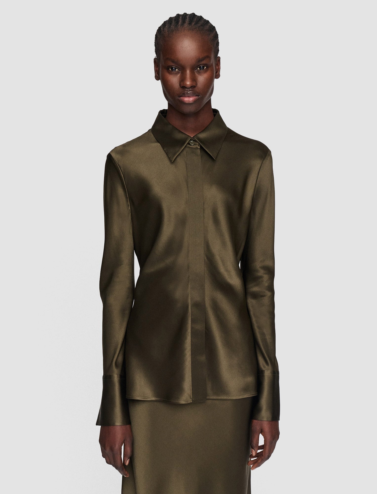 Silk Satin Brunel Blouse - 3