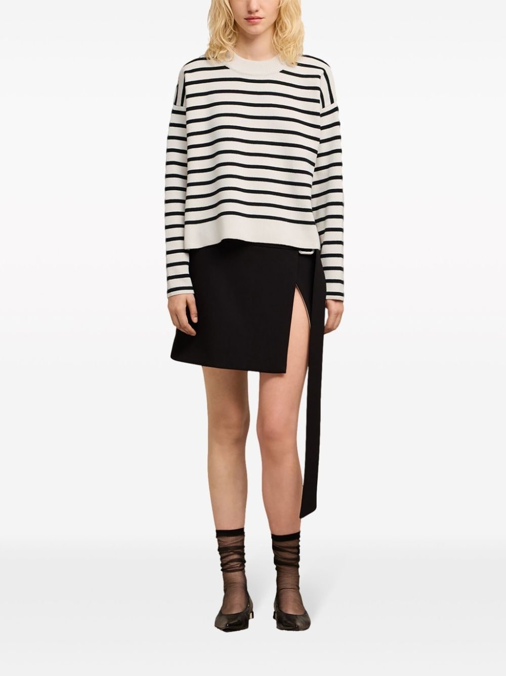 horizontal-stripe jumper - 2