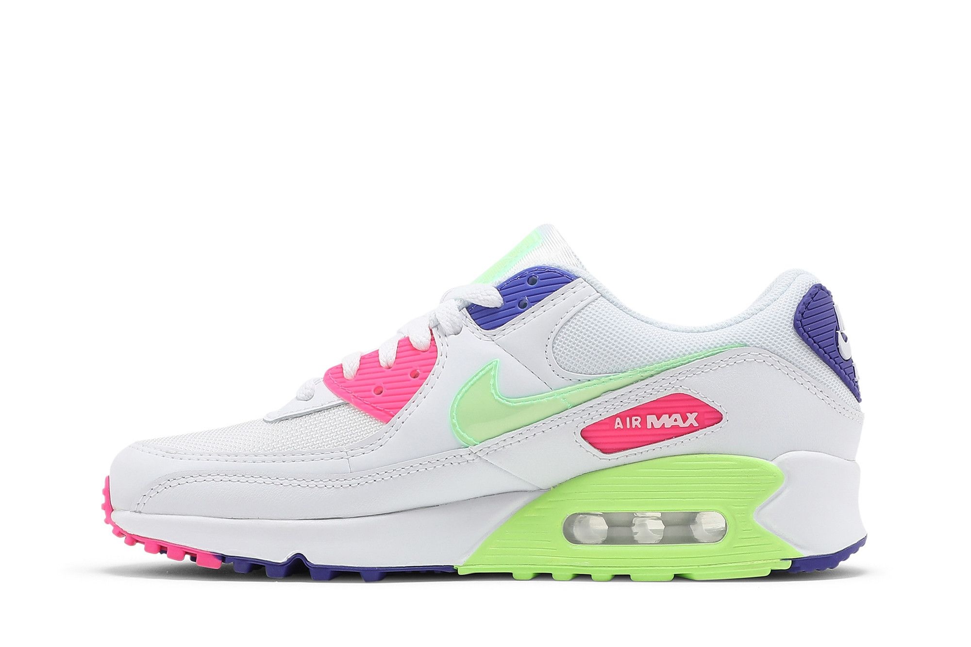 Wmns Air Max 90 'White Indigo Burst Volt' - 3