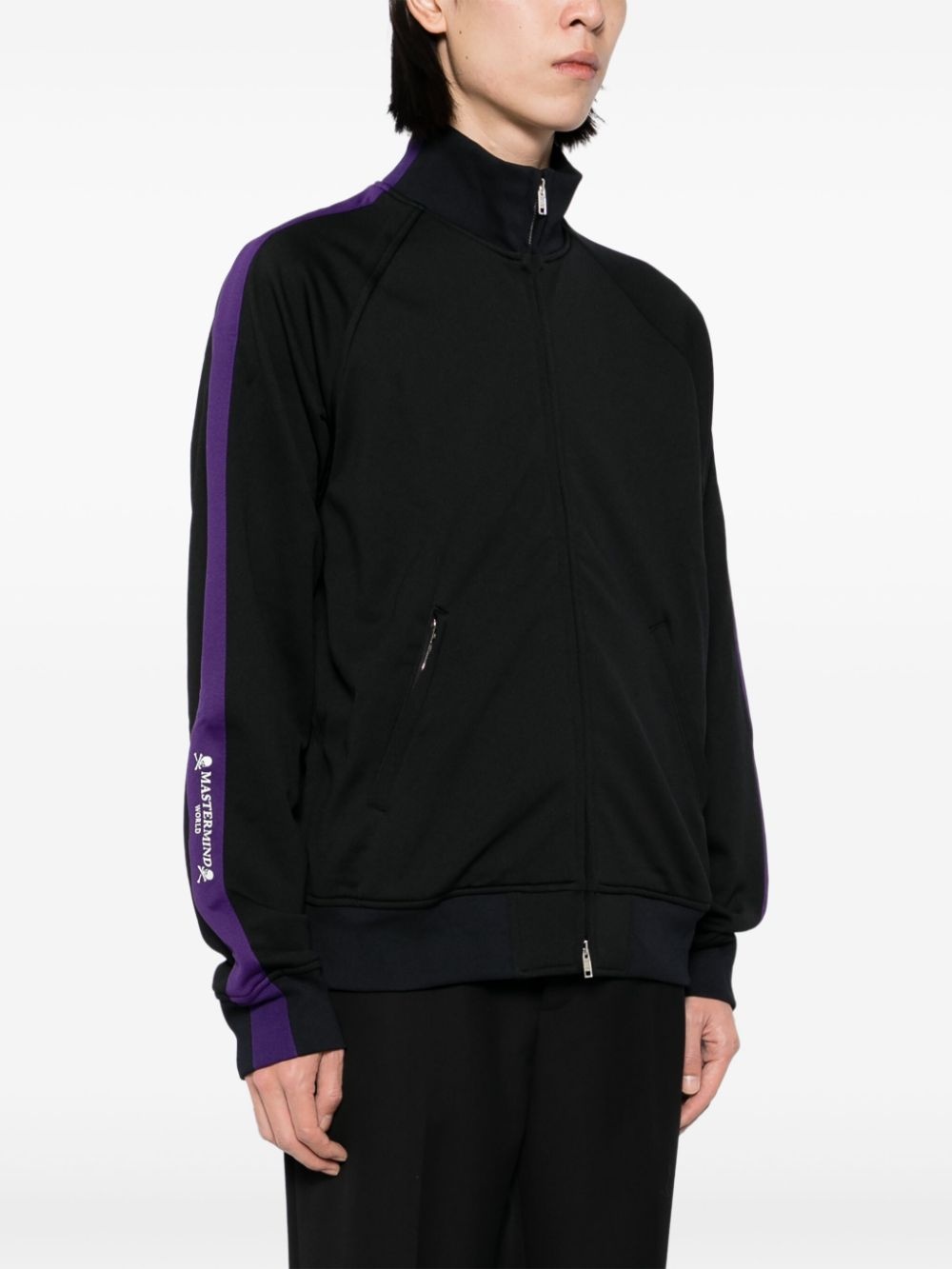 logo-tape sport jacket - 3