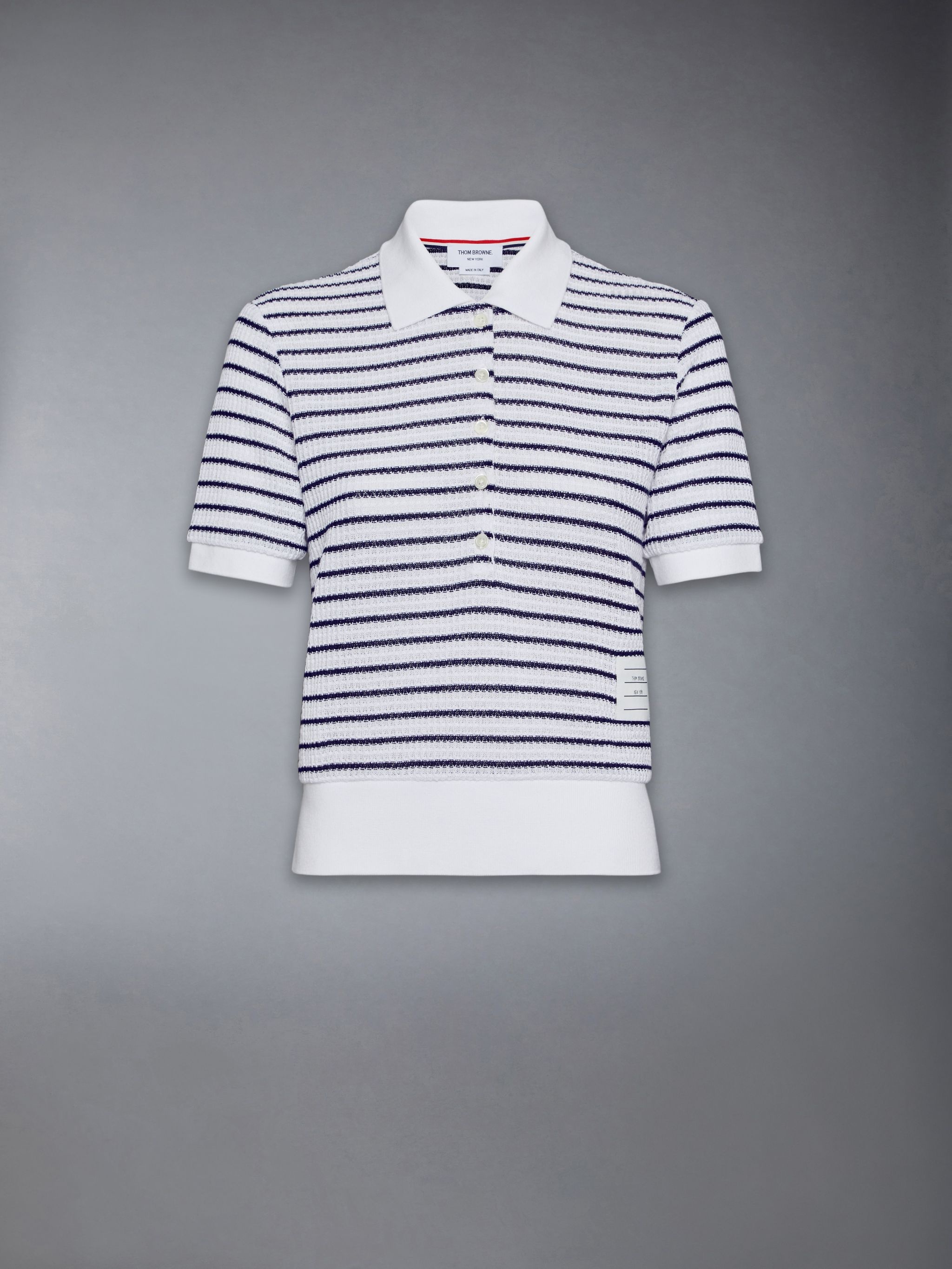 TEXTURED COTTON POLO - 6