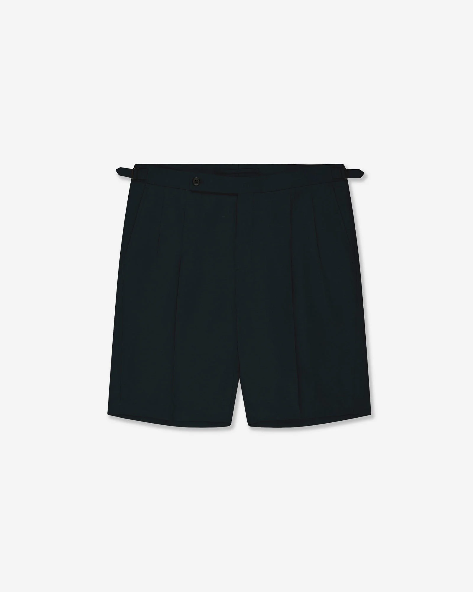 Regular fit wool and linen Bermuda shorts - 1