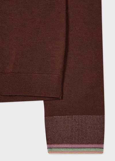 Paul Smith Women's Brown Knitted Crew Neck Sweater outlook