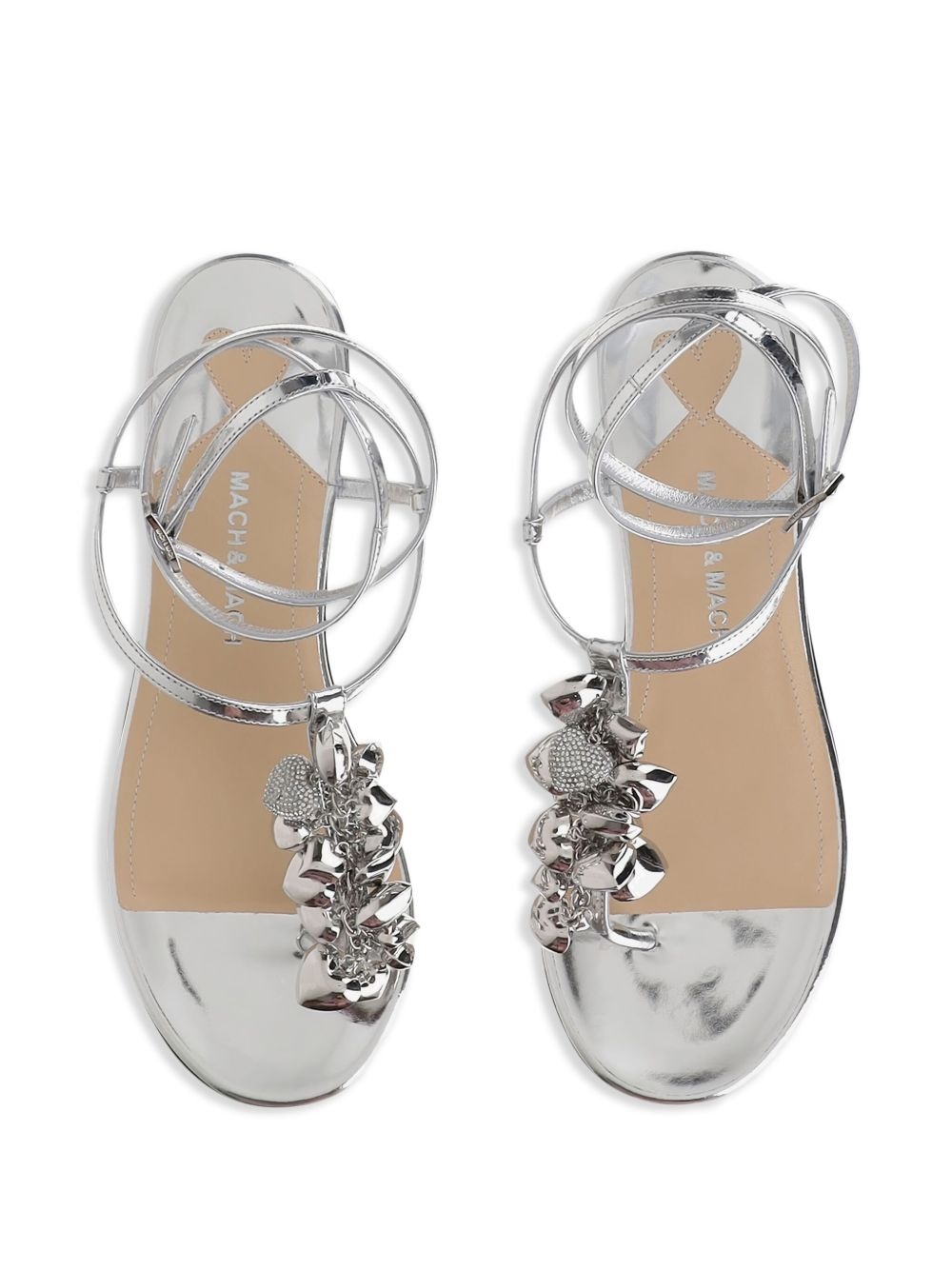 crystal-embellished sandals - 4