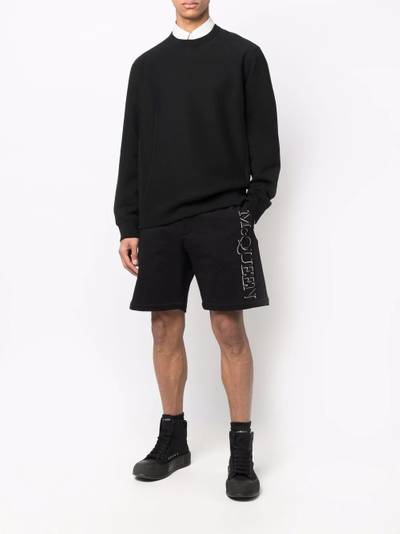 Alexander McQueen logo-print bermuda shorts outlook