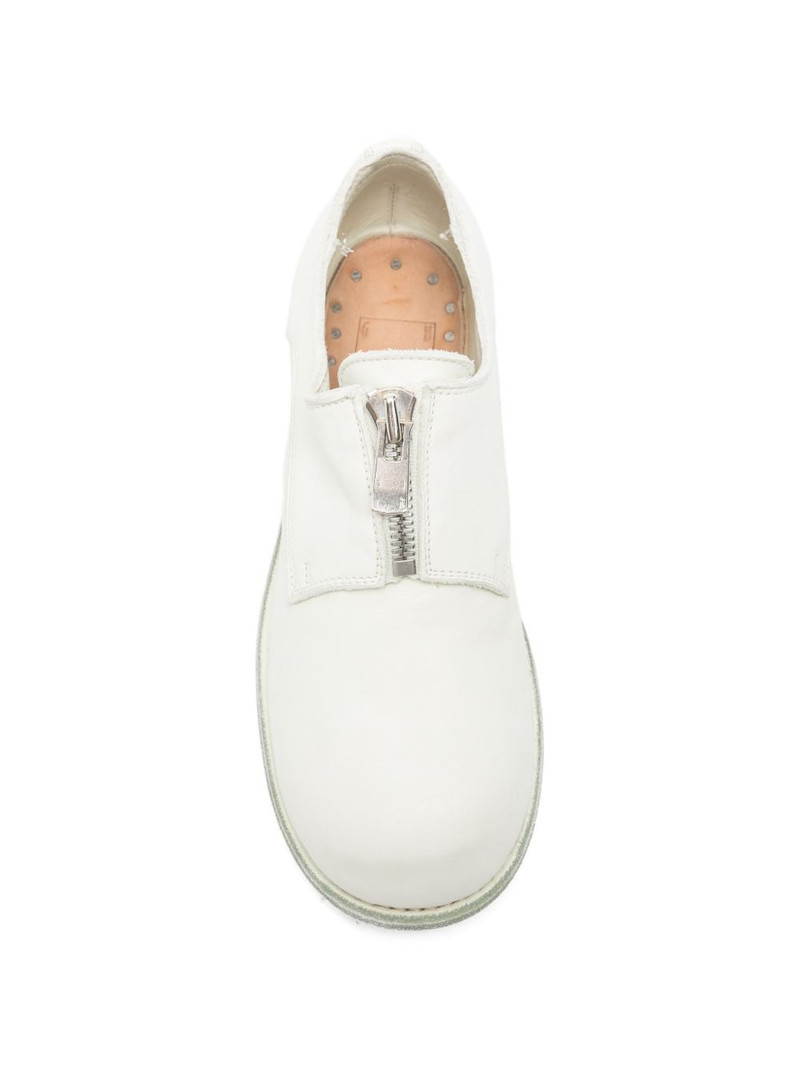 zip leather derby shoes 4