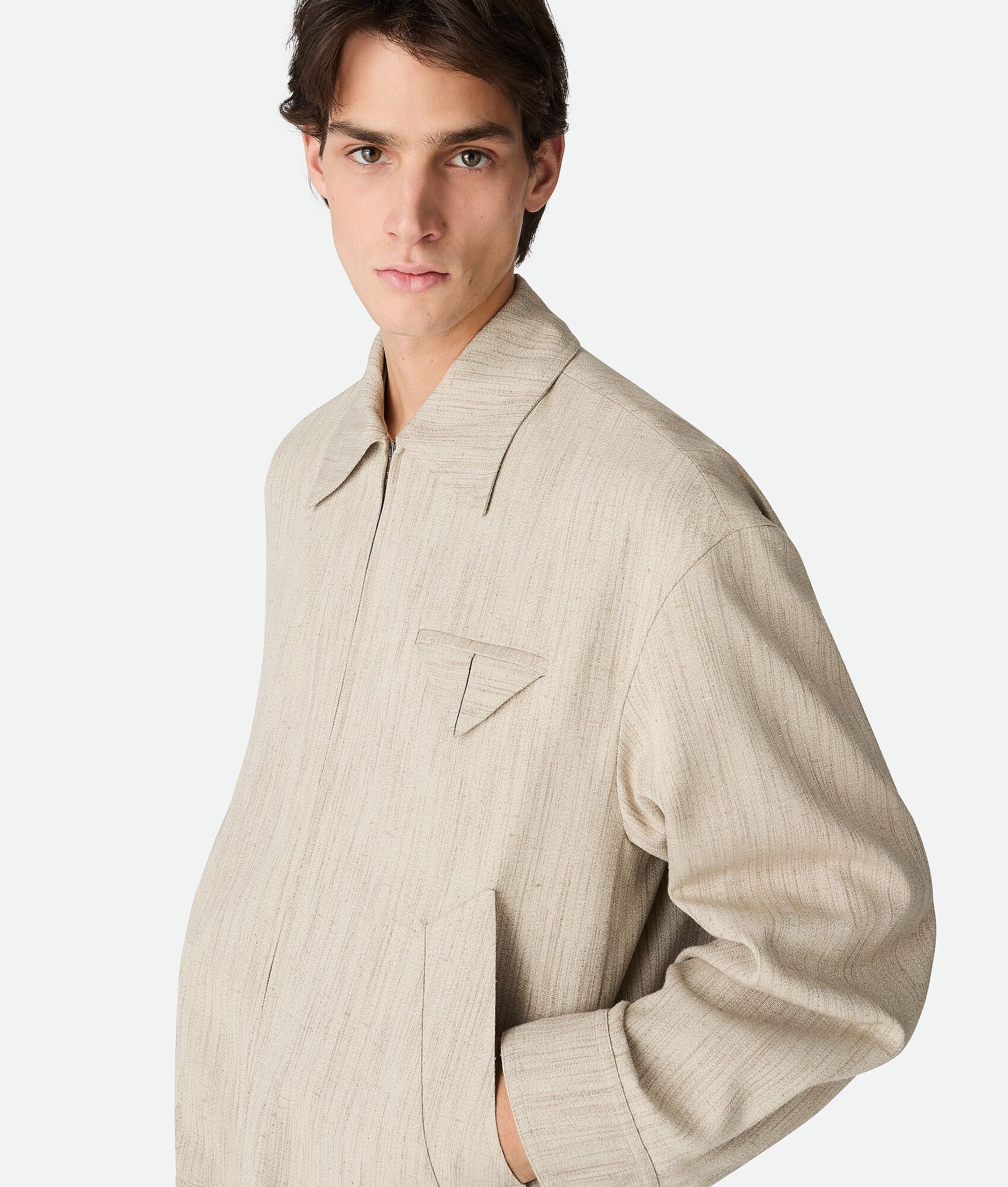 Viscose And Silk Kimono Blouson - 4