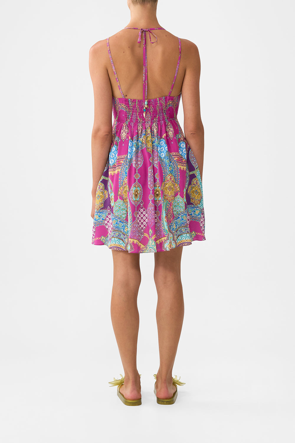 SHORT FLARED DRESS WITH HARDWARE - 3