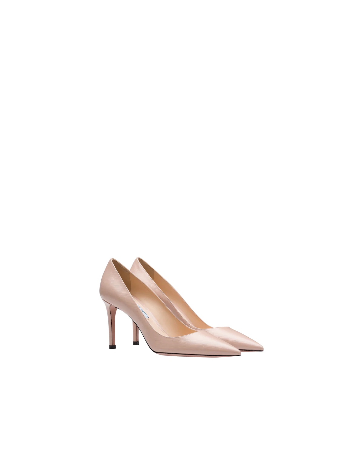 Saffiano textured patent leather pumps - 2