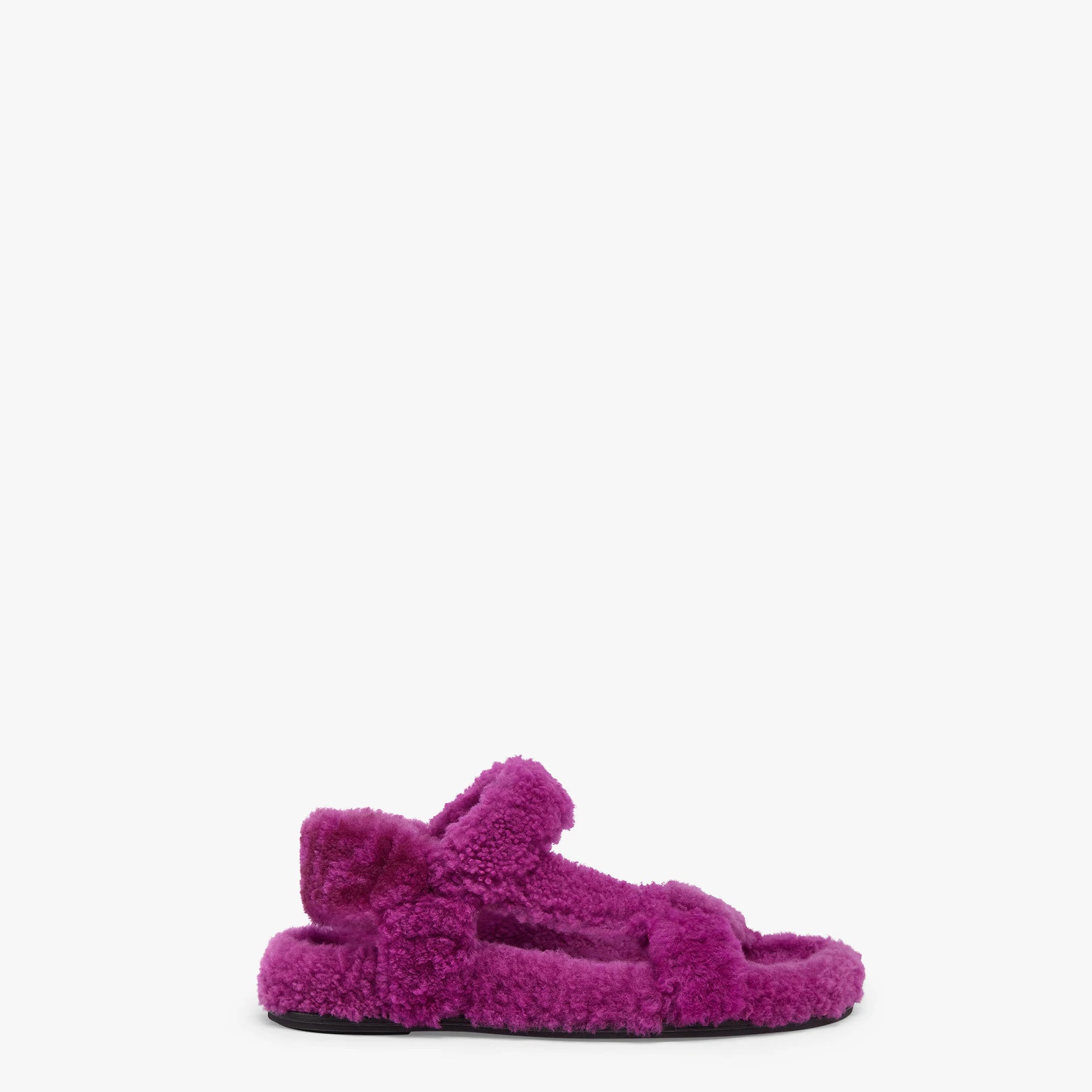 Purple sheepskin sandals - 1