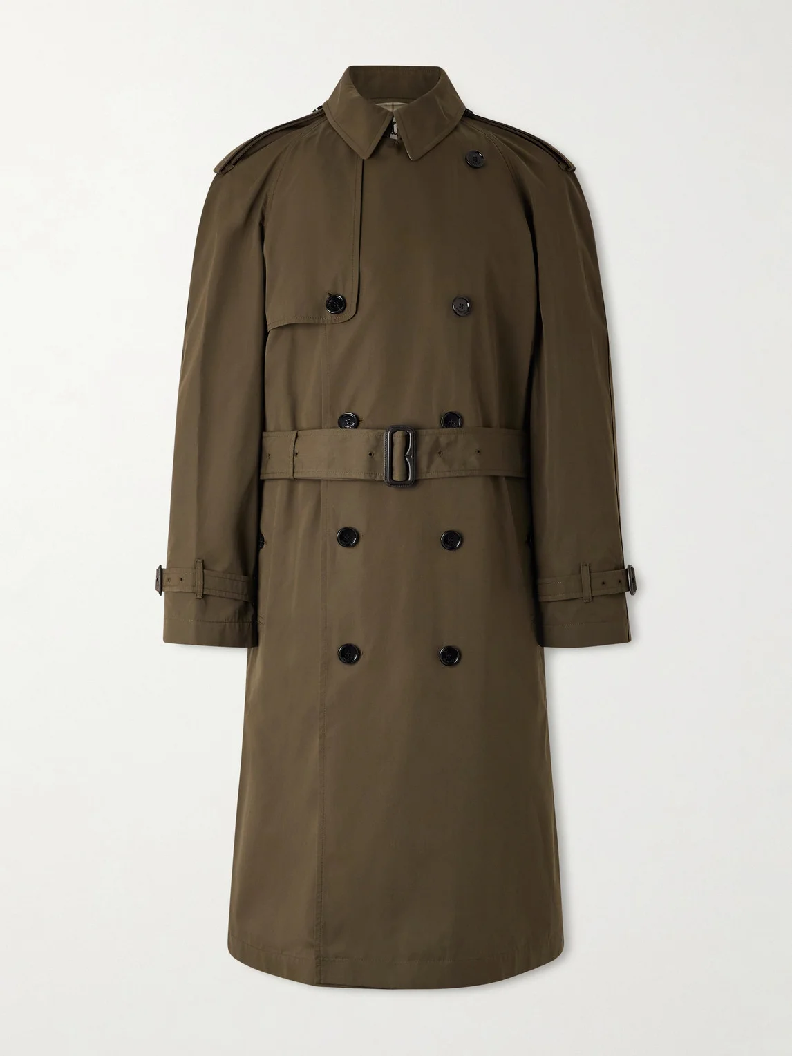 Cotton-Gabardine Trench Coat - 1