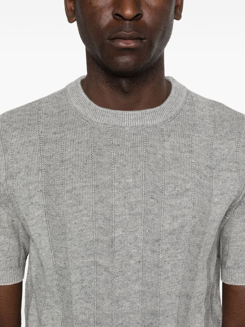 ribbed short-sleeve T-shirt 5