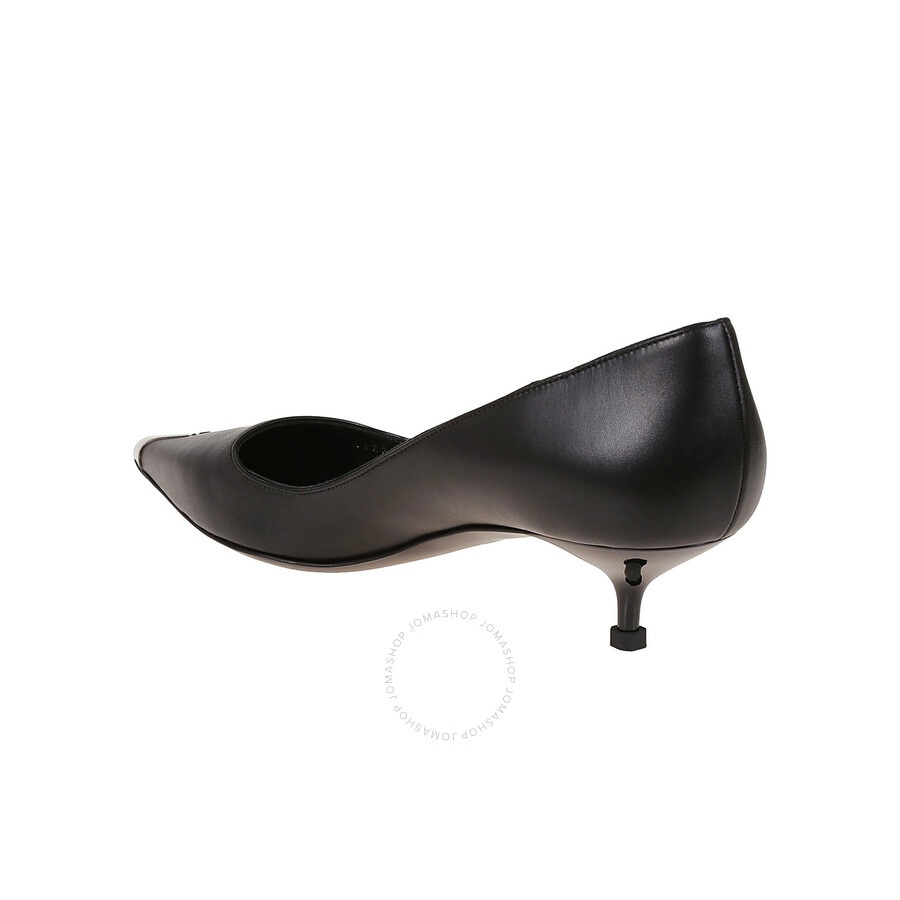 Alexander McQueen Black Leather Punk Pumps - 3