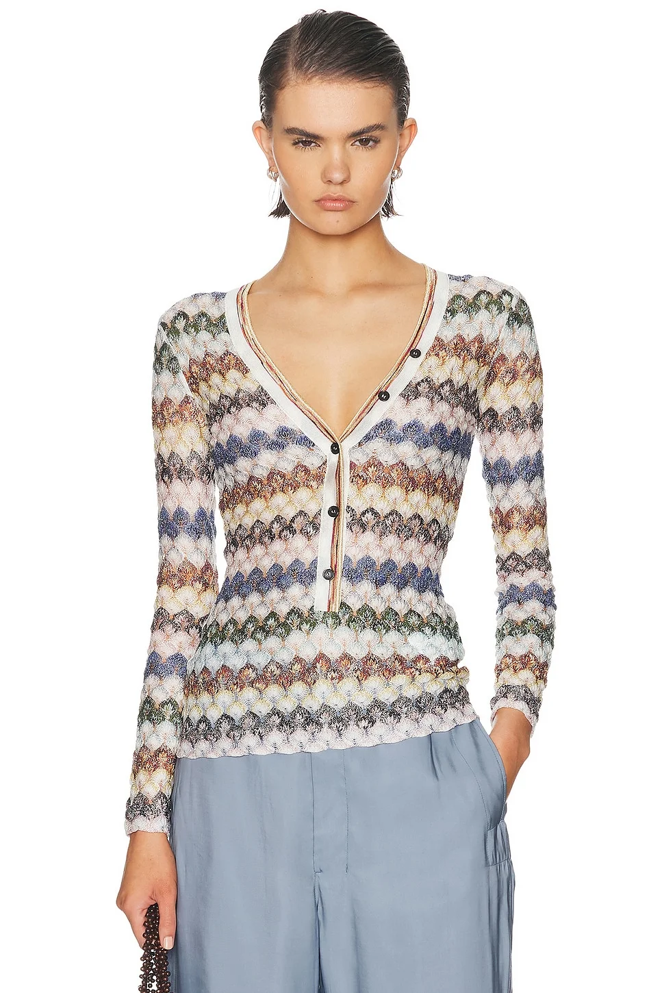V-Neck Sweater - 1