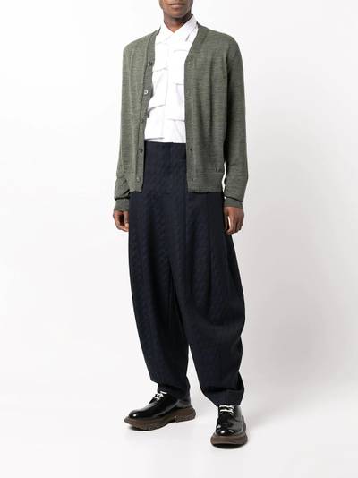 Comme des Garçons Homme Plus wide-leg tailored trousers outlook