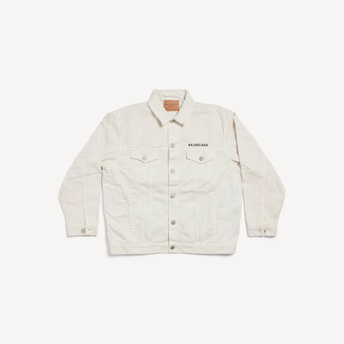 Denim Jacket Regular Fit in White - 1
