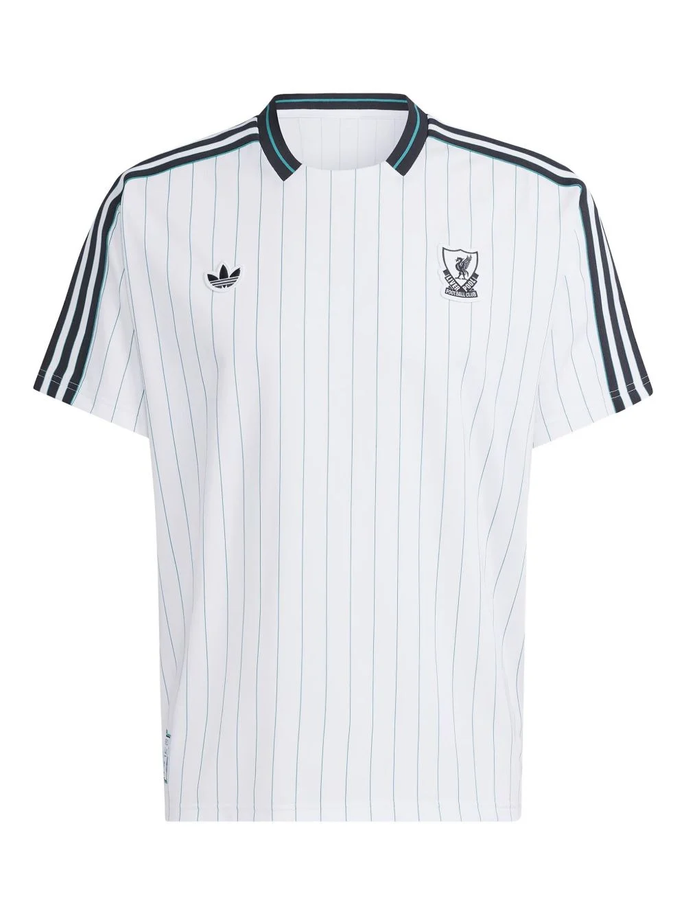 striped logo T-shirt - 1