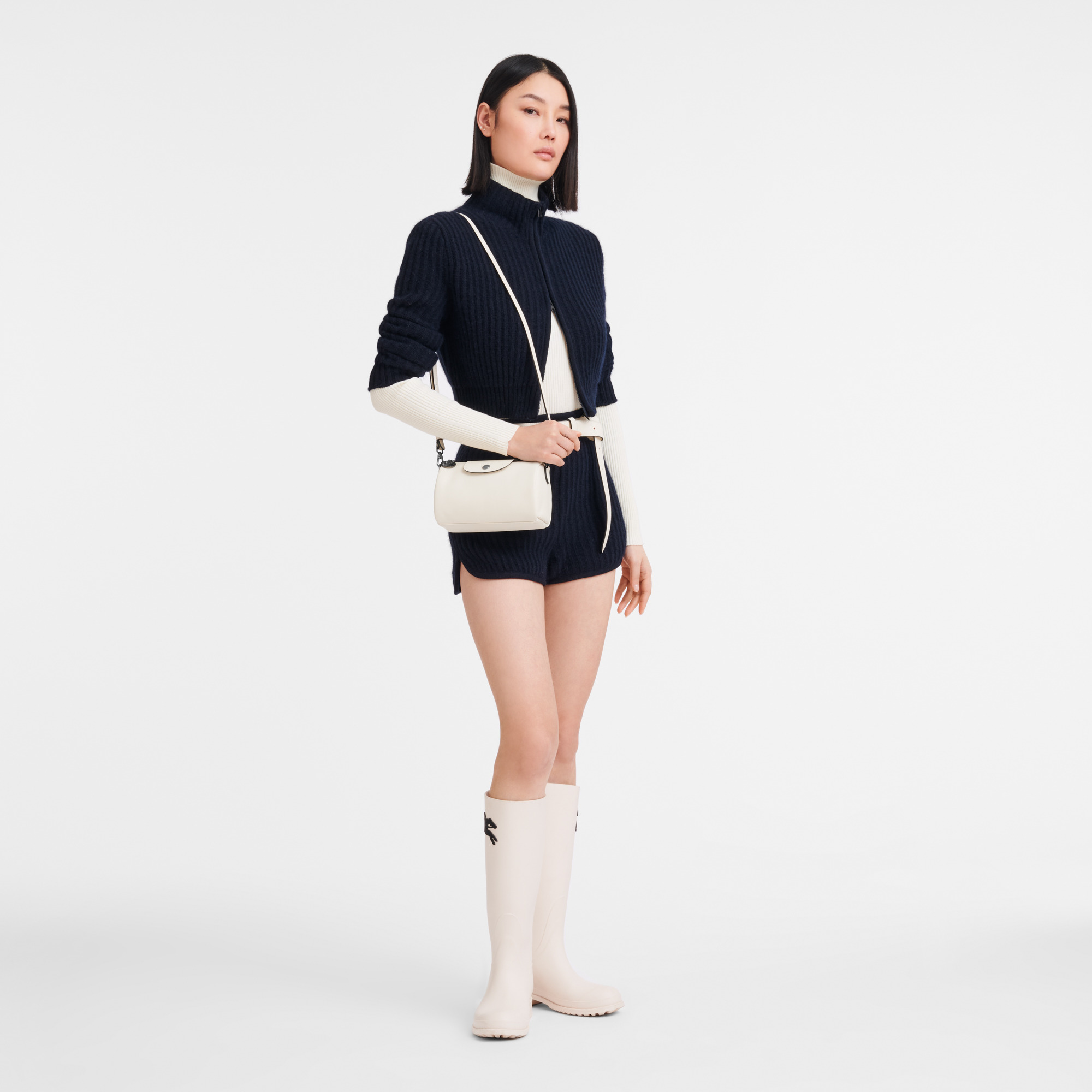 Le Pliage Xtra XS Crossbody bag Ecru - Leather - 2
