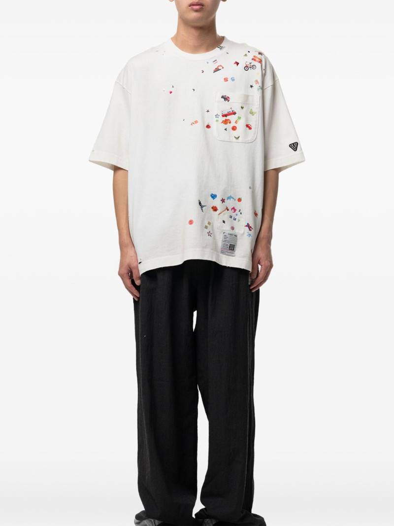 Maison MIHARAYASUHIRO sticker-print T-shirt outlook