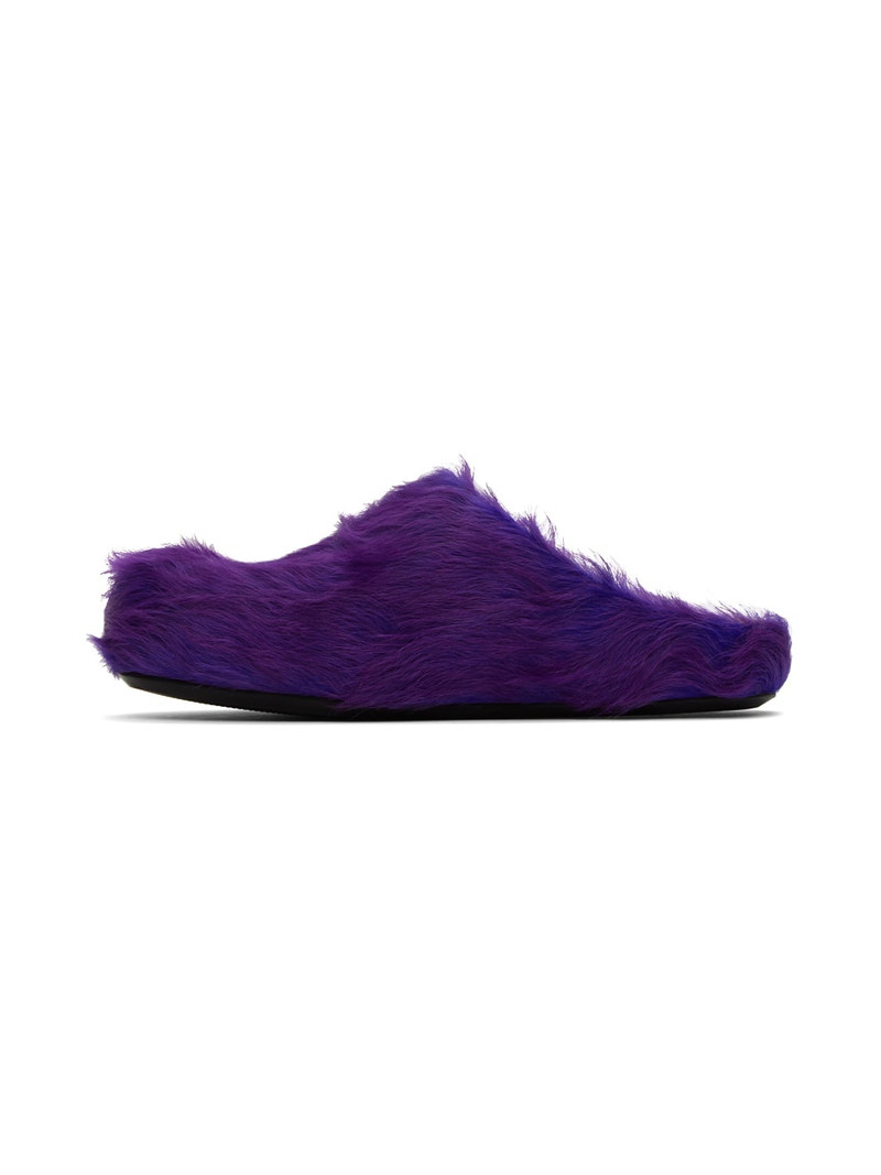 Marni Purple Fussbett Sabot Loafers outlook