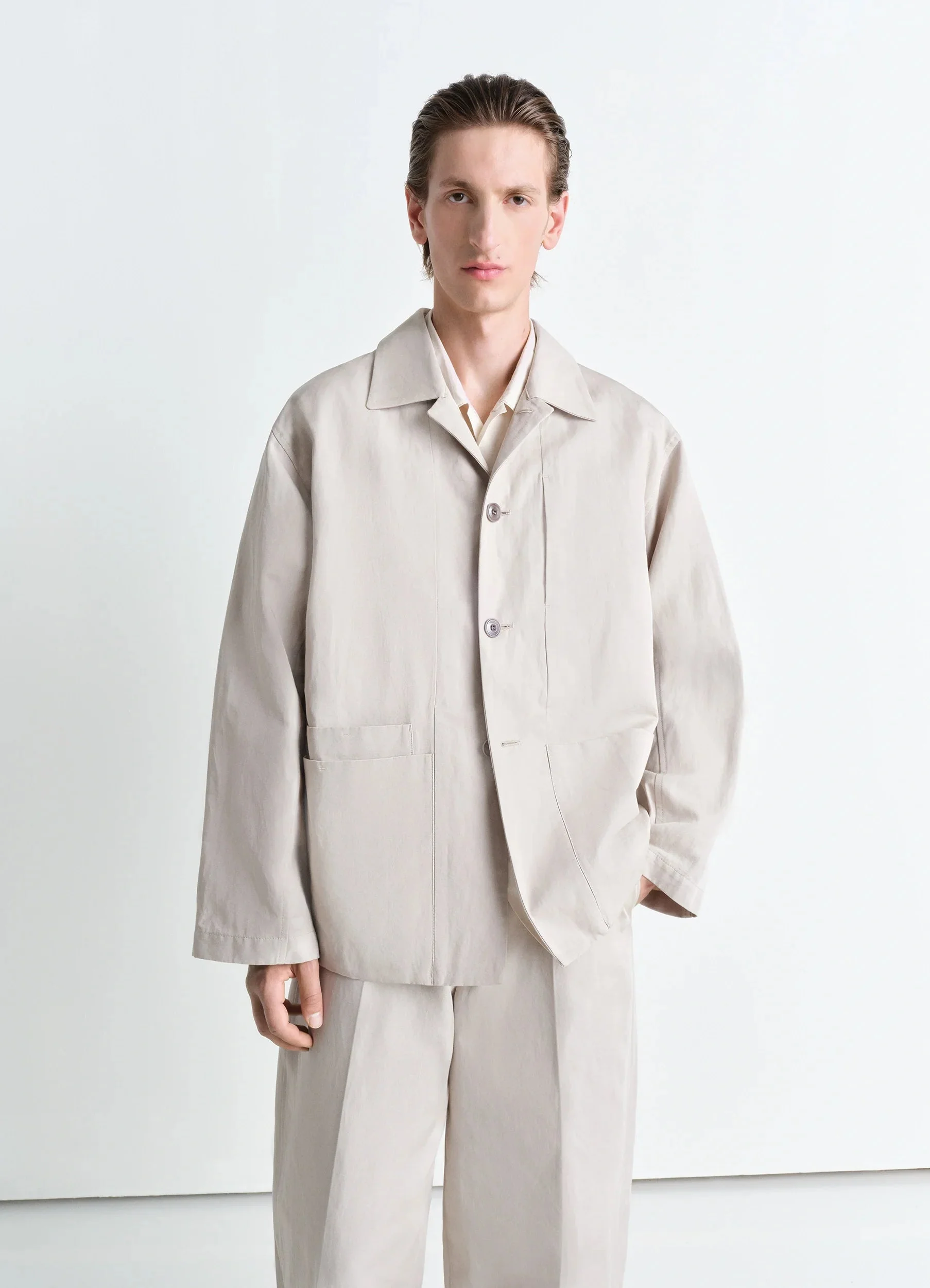 Lemaire BOXY SB WORKWEAR JACKET - OW1148 LF1350_BG200 | REVERSIBLE