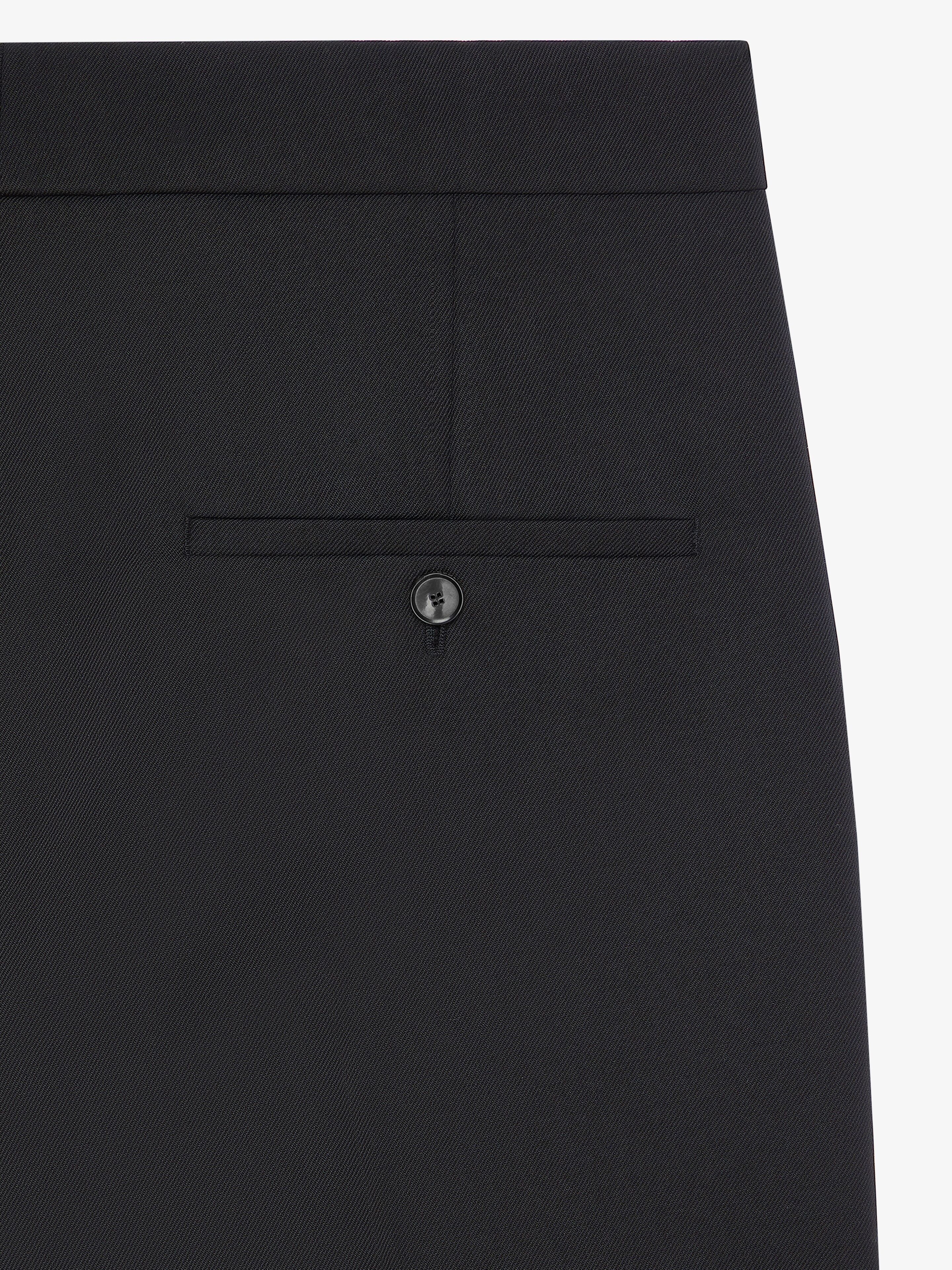 FLARE TAILORED PANTS IN TRICOTINE WOOL AND MOHAIR - 5