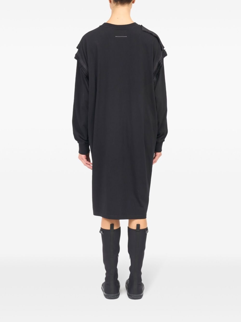 long-sleeve midi dress - 4